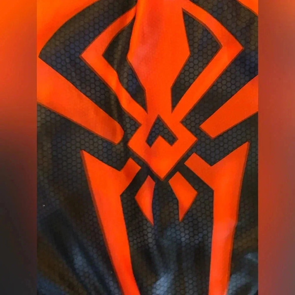 Black Spider Man Miles Morales Costume with premium Mask Kids Size 8 - Picture 4 of 8